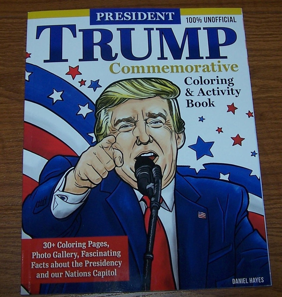 President Trump Commemorative Coloring & Activity Book: 30+ Coloring Pages Photo