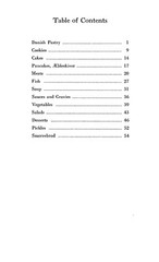 1900 Danish Cook Book 62 Pages