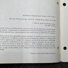 AWS D9.1 Specification for Welding of Sheet Metal 1984 ANSI/AWS D9.1-84