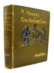 1889 A Yankee in King Arthur’s Court Mark Twain 1st Edition Antique Book Novel