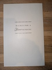 Fine bindings by Maurin – Maurice Inman, Inc. 1930’s brochure fine book binding