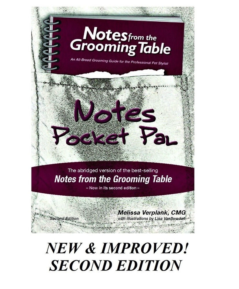 Pocket Pal Notes from the Grooming Table-Groomer how-to BOOK Second Edition 2