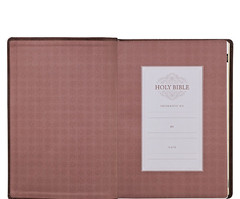 KJV Super Giant Print Bible-Brown Faux Leather Indexed BRAND NEW in Shrink Wrap!