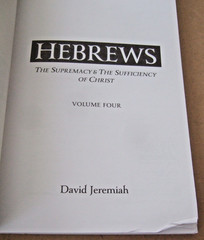 DR. DAVID JEREMIAH STUDY GUIDES HEBREWS SUPREMACY & SUFFICIENCY VOLUMES 1-4+