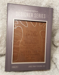 NKJV Bible Large Print Personal Reference Designer Series Natural Faith NIB
