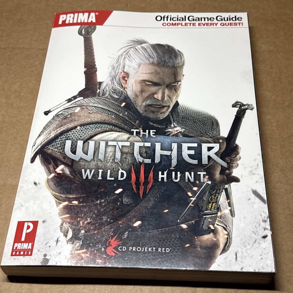 Witcher 3: Wild Hunt – Prima Official Game Guide – Paperback – Free Shipping