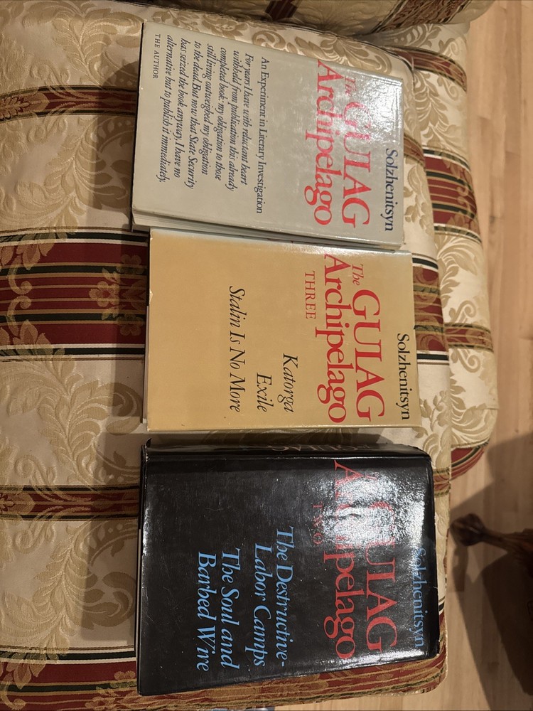 The Gulag Archipelago SET of 3 Aleksandr Solzhenitsyn 1st Edition HC
