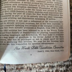 New World Translation Holy Scriptures 1984 Revised Bible Watch Tower Society