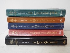 Lot 5 Percy Jackson and the Olympians Series Books Rick Riordan Original Covers
