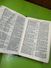 Vintage Cambridge Concordance Holy Bible Black Hand-Grained Morocco Leather Line
