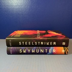 Lot 2 ~ Hardcover Books ~ MARIE LU ~ SKYHUNTER and STEELSTRIKER ~ Roaring Brook