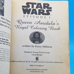 STAR WARS: Queen Amidala’s Royal Coloring & Storybook 2000 Episode 1 – 40 Pages