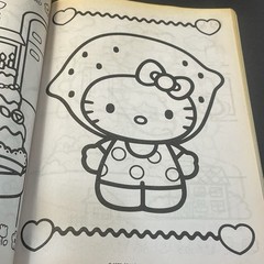 SANRIO Hello Kitty Coloring Book And Activity Bendon 2014 With 3 Pages Colored