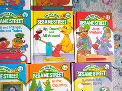 On My Way With Sesame Street Books Set of 11 CTW Big Bird Grover Ernie Bert