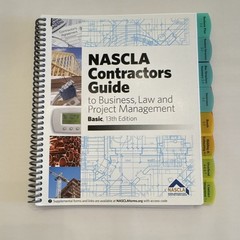 NASCLA Commercial Contractors License Textbooks and Manuals-Tabbed & Highlighted