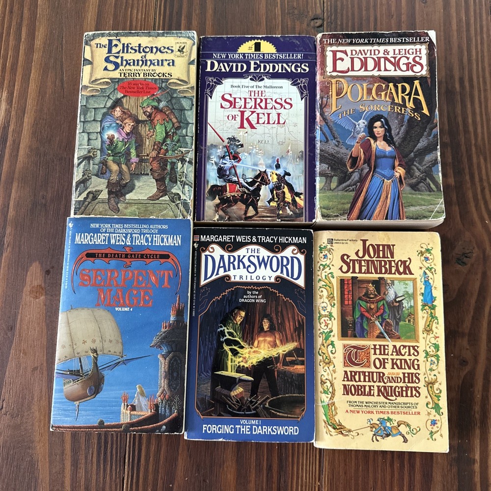 Lot of 6 Fantasy Novels Paperback Books Mixed Titles