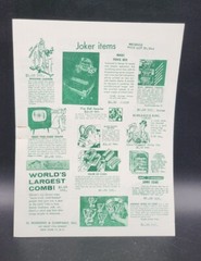 Vintage Prank Magic Booklet 4 Pages