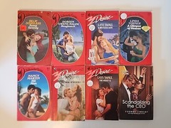 Lot of 100 Harlequin/Silhouette Desire Romance Paperbacks Random Mix Vintage