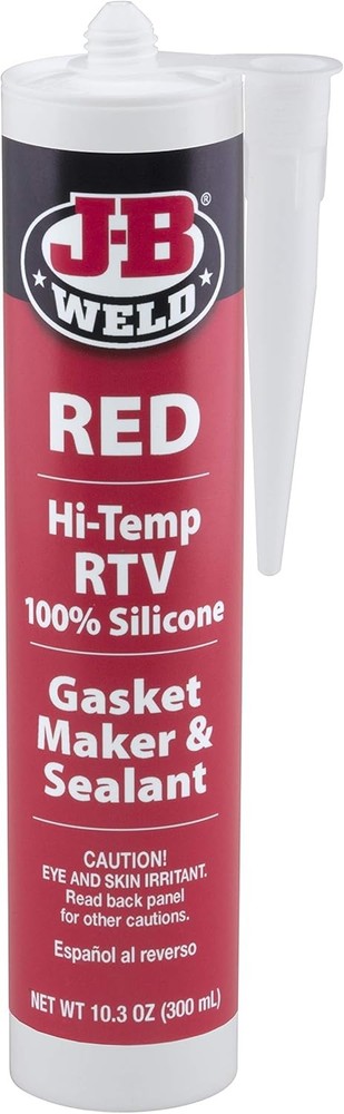 J-B Weld 31914 Red High Temperature RTV Silicone Gasket Maker 10.3 oz,