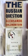 2 BOOKS BY RUSSIANS, SOLZHENITSYN & DOSTOEVSKY: RUSSIAN ? NOTES FROM UNDERGROUND