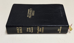 Rex Humbard Prophecy Bible Edition KJV Black Genuine Leather 1979