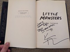 AUTOGRAPHED Little Monsters – Hardcover By Kara Thomas VGC 1st Ed 2017
