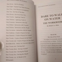 Dare To Walk On Water Workbook Robert A. Allen 26 Dares Bible Study Guide Action