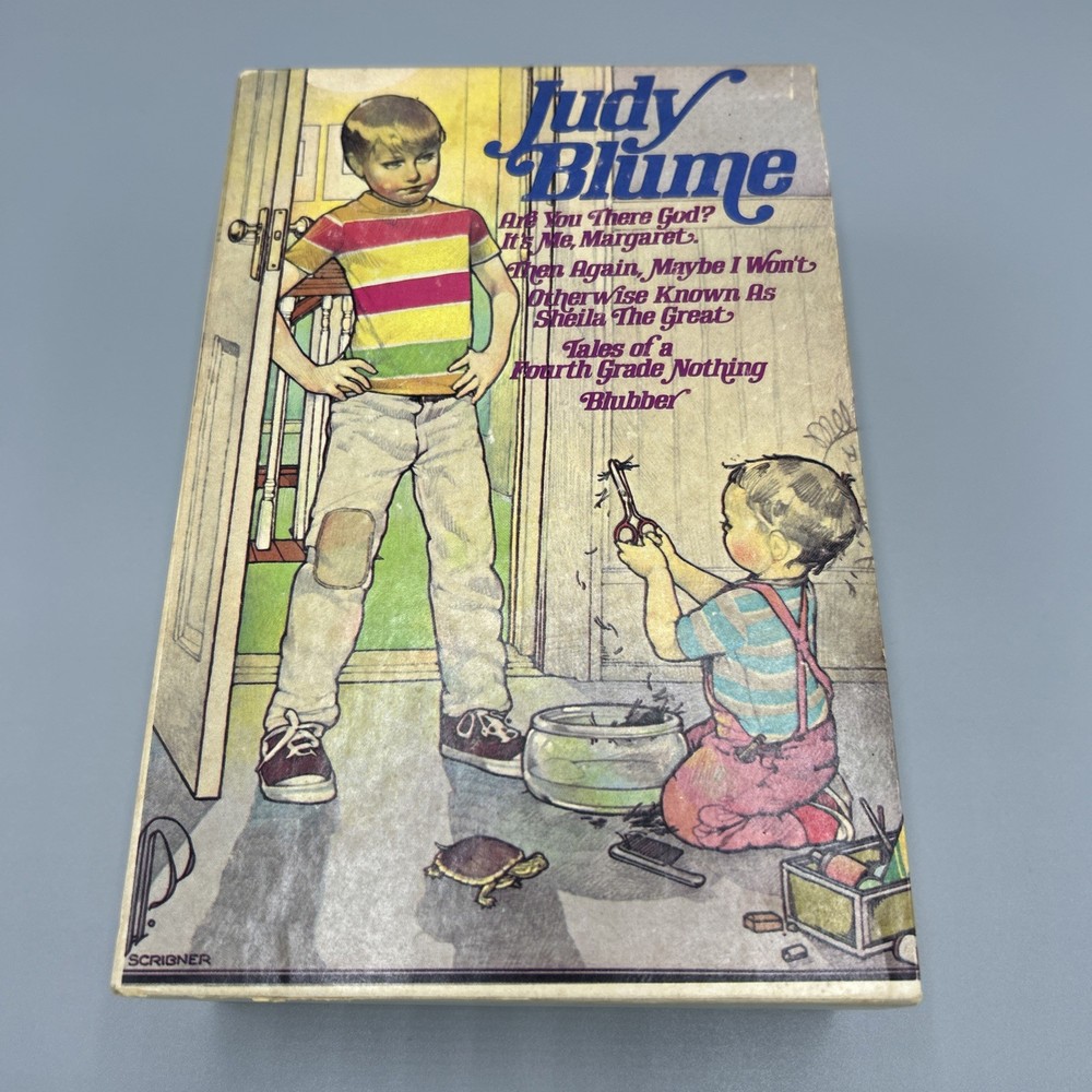 Judy Blume 5 Book Box Set 1970’s Paperback Various Titles Read