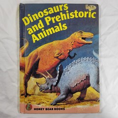 Dinosaurs And Prehistoric Animals Book Vintage 1981 Kid’s Hardcover Honey Bear