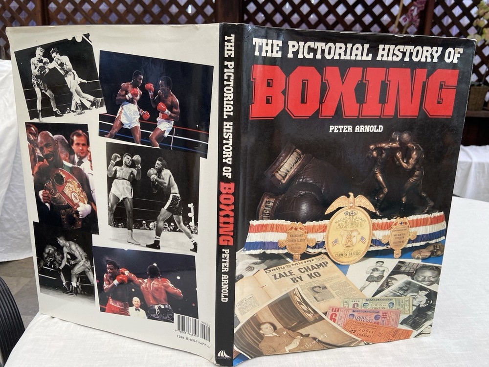 Vintage 1988, „Pictorial History of Boxing” Peter Arnold XL Vg 1st Print FREE SH