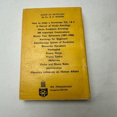 Notable Horoscopes B.V. Raman 1981 Fifth Printing Astrology IBH PB