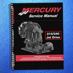 MERCURY 210 240 JET DRIVE STARTING YR 2000 SERVICE MANUAL FIXED – FRONT & BACK