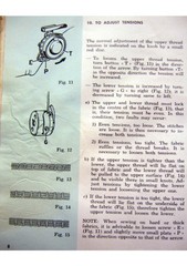 NECCHI Lycia 524 522 Sewing Machine Instruction Manual – WIRE BOUND – COVERS