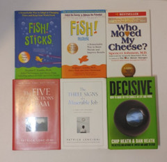 RANDOM Mix Lot of 7 Business Management Finance Leadership Marketing Book Bundle