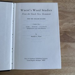 Wuest’s Word Studies Greek New Testament Kenneth Wuest 1981 Eerdmans 3 Vol Set