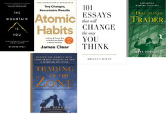 Set of 5 books Disciplined Trader, MOUNTAIN IS u, Trading in the zone, Atomic H
