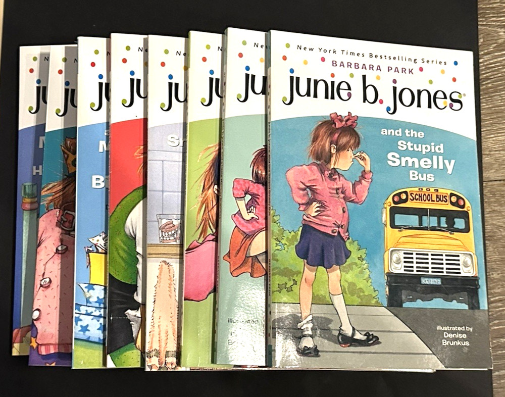 Junie B. Jones lot 1, 2, 3, 4 ,5 ,6, 7, 8 Barbara Park Ages 6-9 children’s books