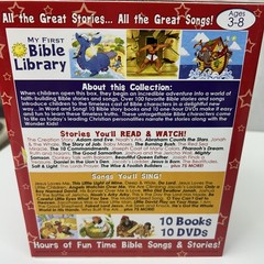 Wonder Kids My First Bible Library 10 Books 9 DVD Box Set