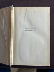 Autobiography With Letters – William Lyon Phelps (1939 – HC)