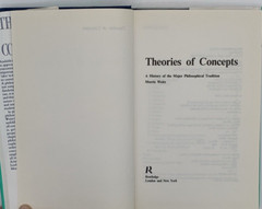Theories of Concepts by Morris Weitz, Hardcover 1988, B138