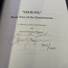 Usurper SIGNED x2 by Nene Tina Thomas / Steven Plagman – 1st #294/1000 NEW HC