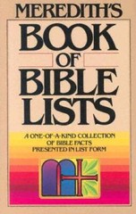 Meredith’s Book of Bible Lists – Paperback By Meredith, J. L. – GOOD