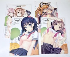 Oppai-dou Complete Set of 4 Anime Art Books O.P.D Final Gold Kiwami Illustration