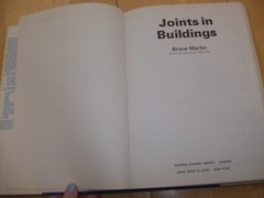 Vintage Joints in Buildings by Bruce Martin Hardcover Jointing How to Guide Book