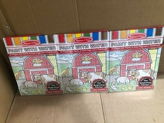 ( 3 PK) Melissa & Doug Paint With Water – Farm Animals 4165 20 PAGES EACH NEW