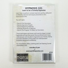 HYPNOSIS 101 Street & Stage Hypnotism DVD Lessons How to Hypnotize comedy show