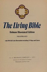 The Living Bible Holman Illustrated Edition -Paraphrased 1973 Tyndale Color pics
