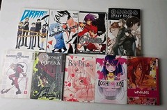 Lot Of 9 Mixed Manga Titles Lot – English. Great Deal. See Photos For Titles