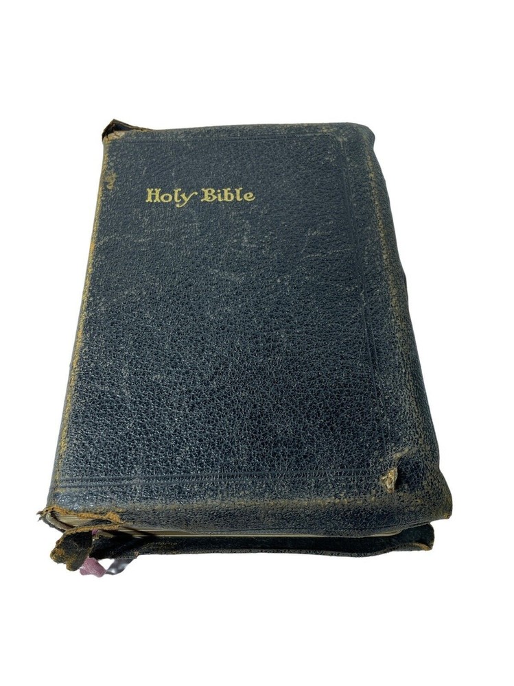 Holy Bible KJV Leather National Bible Press Bold Face Type Reference Edition