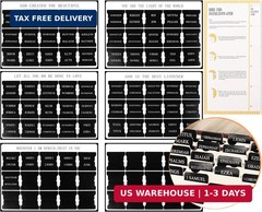 Bible Tabs for Men, 90 Pieces Large Print Small Bible Bookmarks Index Tabs Study